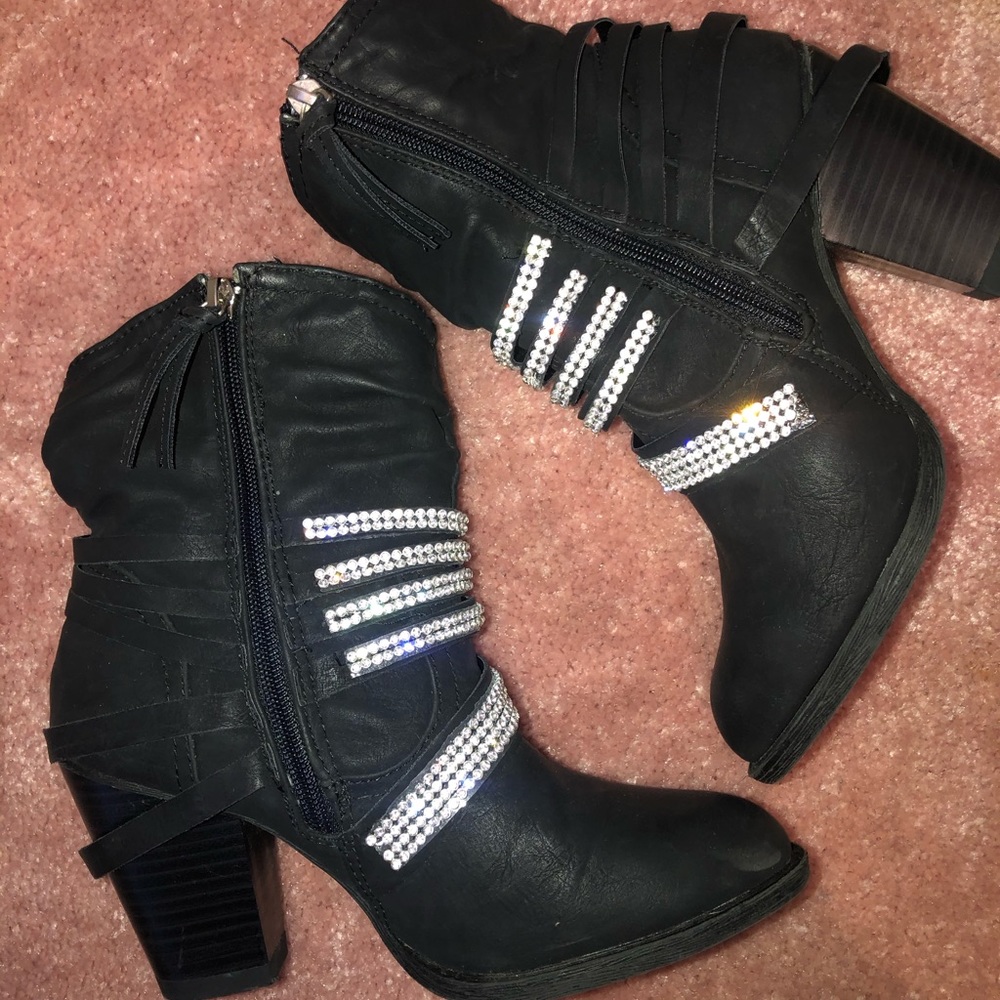 Sparkly booties